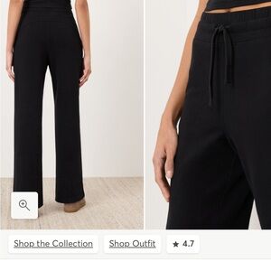 Pact Black Wide-Leg Pants